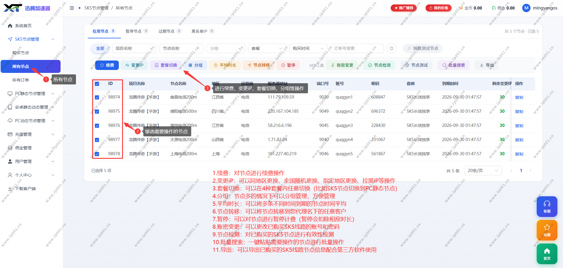 迅腾加速器续费调换截图